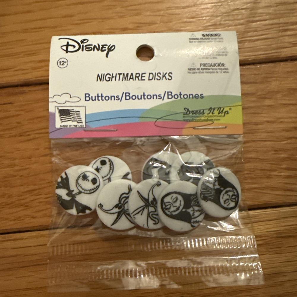 Buttons Disney Nightmare Before Christmas